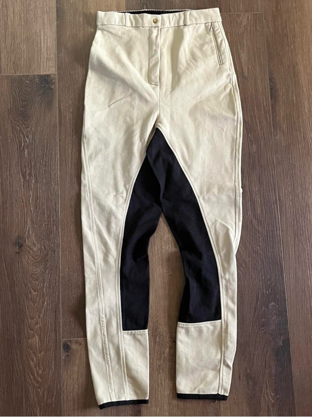 Vintage Tan and Black Suede Riding Pants